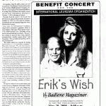 Erick's Wish Benefit Concert - Camden County Woman - May-June 2000